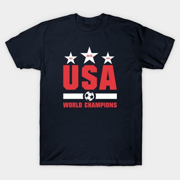 USA World Champions T-Shirt by Ryan Wood Studios